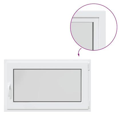 Finestra da cantina "RISOR" 100x70 cm Anta-ribalta DIN Destra Bianca - homemem39