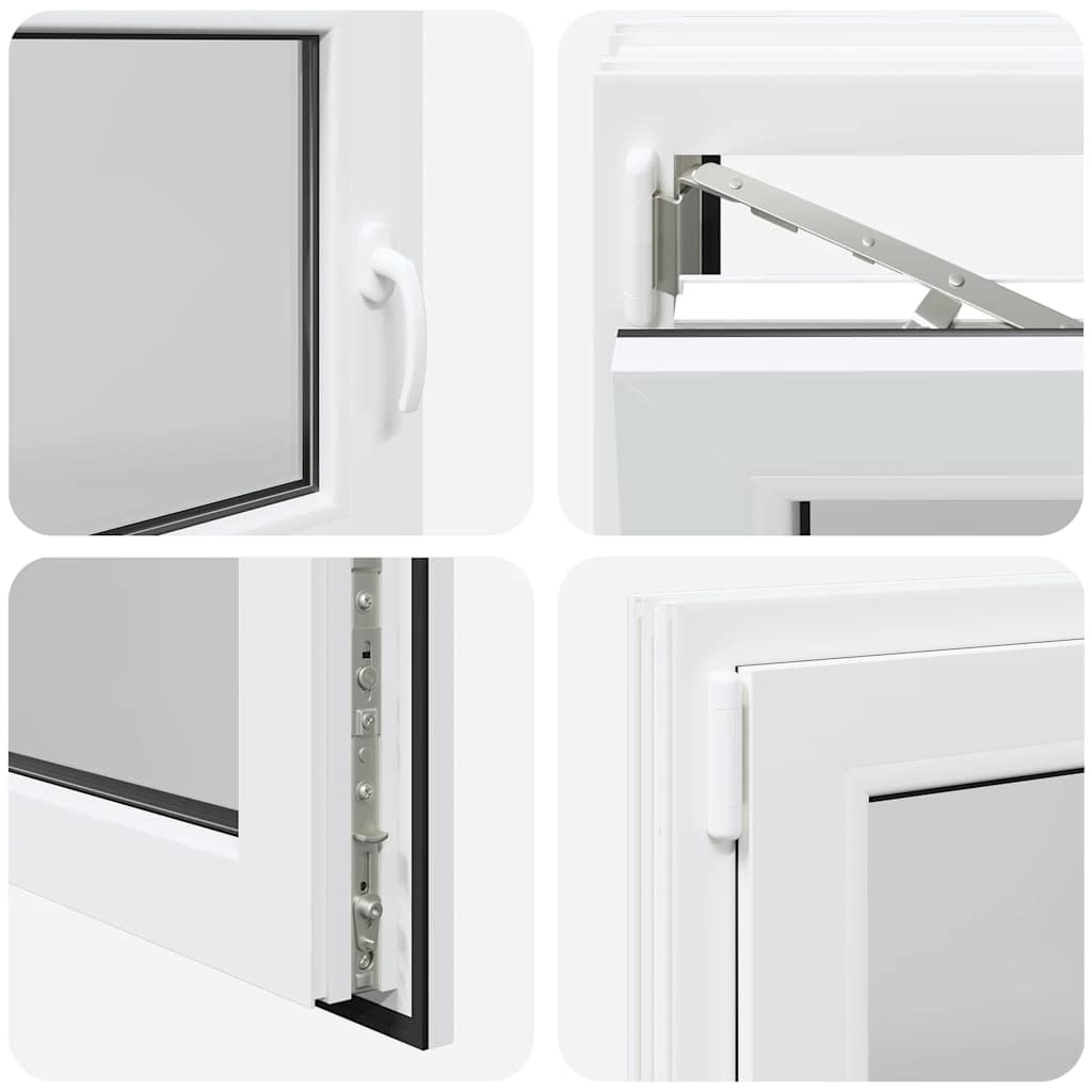 Finestra da cantina "RISOR" 100x70 cm anta ribalta DIN sinistra bianca - homemem39