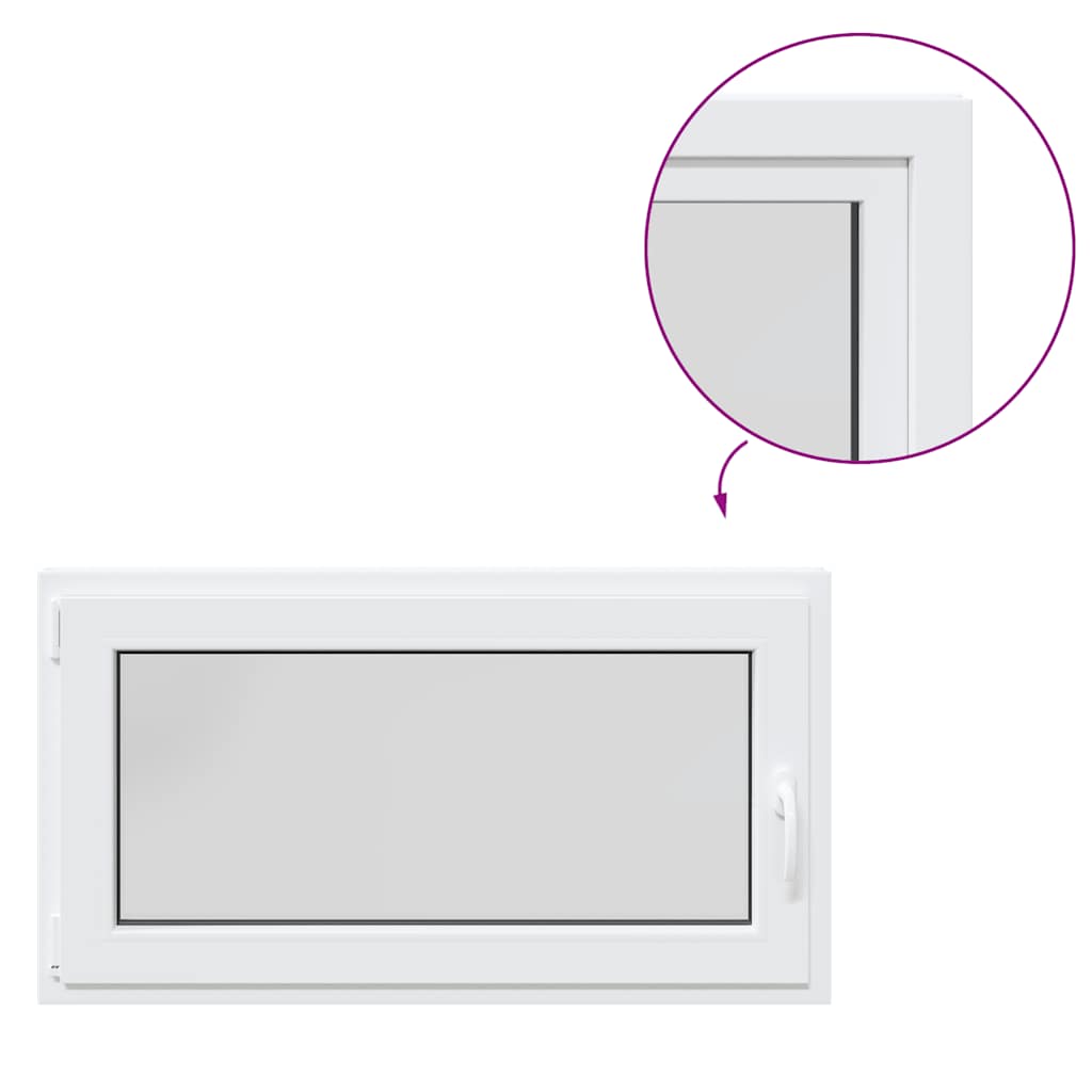 Finestra Seminterrato RISOR 110x50 cm Anta Ribalta DIN Sinistra - homemem39