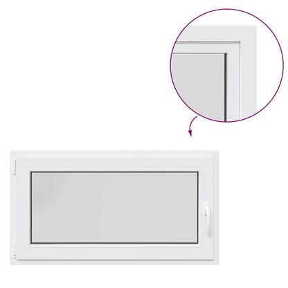 Finestra Seminterrato RISOR 110x50 cm Anta Ribalta DIN Sinistra - homemem39