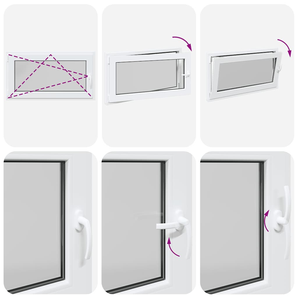 Finestra Seminterrato RISOR 110x50 cm Anta Ribalta DIN Sinistra - homemem39