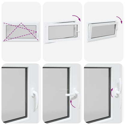 Finestra Seminterrato RISOR 110x50 cm Anta Ribalta DIN Sinistra - homemem39