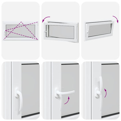 Finestra Seminterrato RISOR 110x60 cm Anta Ribalta DIN Destra - homemem39