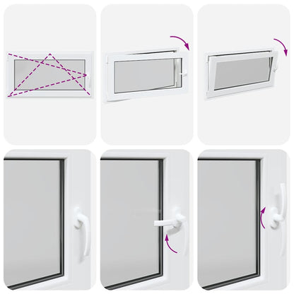 Finestra Seminterrato RISOR 110x60 cm Anta Ribalta DIN Sinistra - homemem39