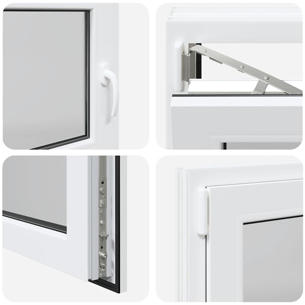 Finestra da cantina "RISOR" 110x70 cm anta ribalta DIN sinistra bianca