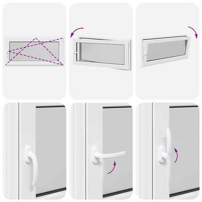 Finestra Seminterrato RISOR 120x60 cm Anta Ribalta DIN Destra - homemem39