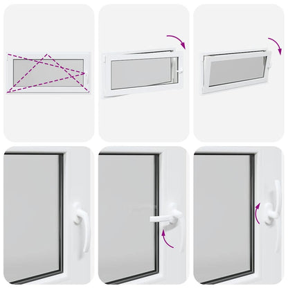 Finestra Seminterrato RISOR 120x60 cm Anta Ribalta DIN Sinistra - homemem39