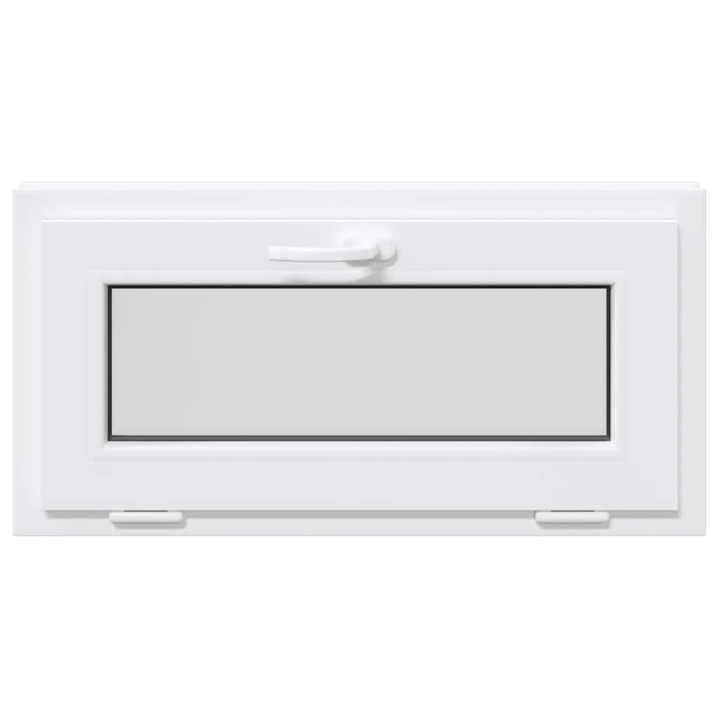 Finestra Seminterrato RISOR 80x40 cm Tilt 2 Vetri Bianco