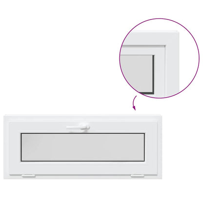 Finestra Seminterrato RISOR 110x40 cm Tilt 2 Vetri Bianco - homemem39