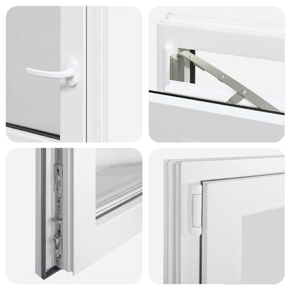 Finestra da cantina "RISOR" 50x50 cm anta ribalta DIN sinistra bianca - homemem39