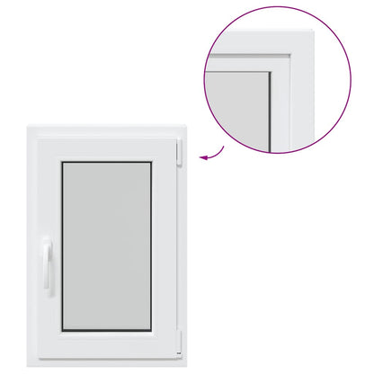 Finestra da cantina "RISOR" 50x75 cm anta ribalta DIN destra bianca - homemem39