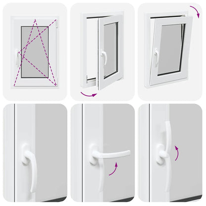 Finestra da cantina "RISOR" 50x75 cm anta ribalta DIN destra bianca - homemem39
