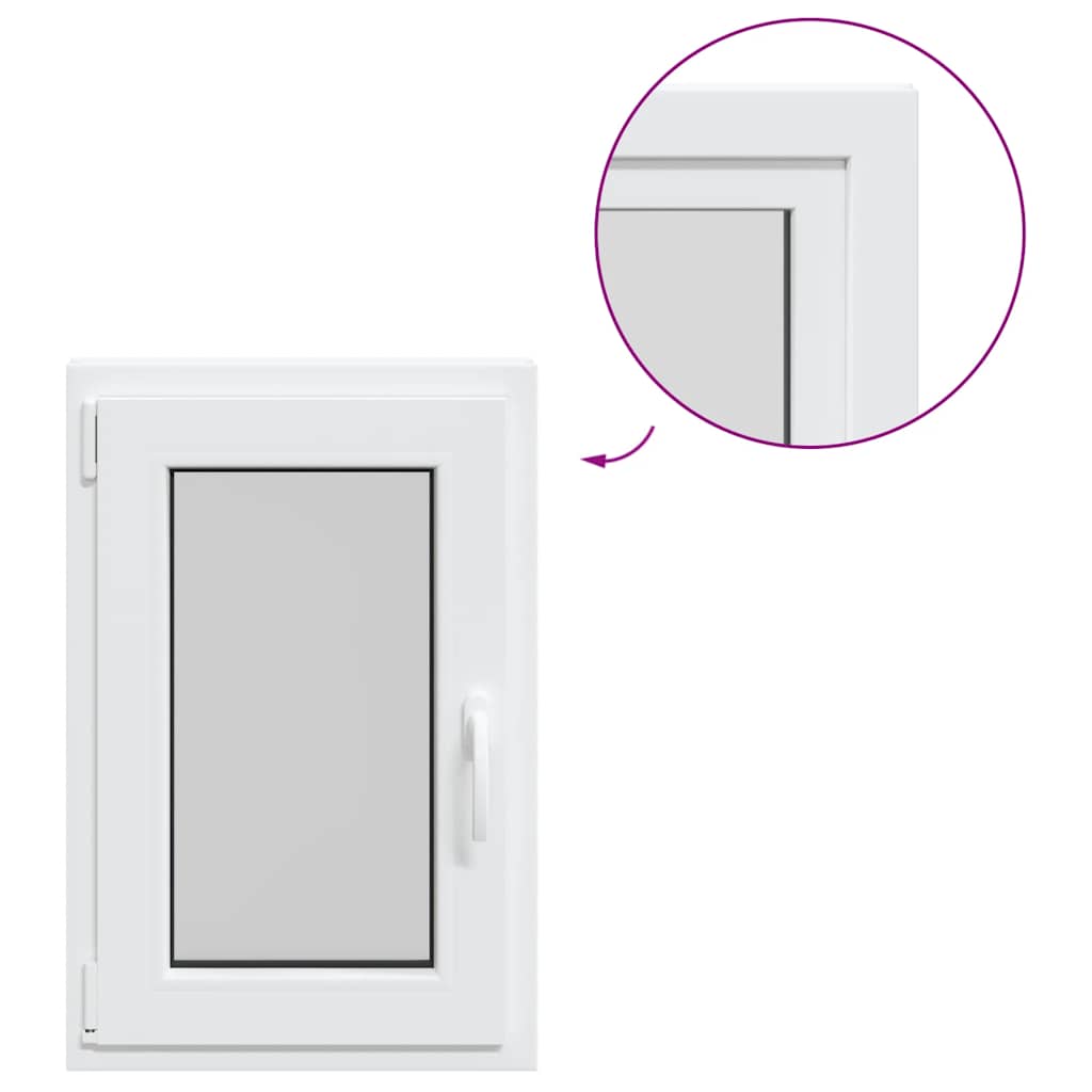 Finestra da cantina "RISOR" 50x75 cm anta ribalta DIN sinistra bianca - homemem39