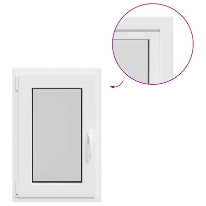 Finestra da cantina "RISOR" 50x75 cm anta ribalta DIN sinistra bianca - homemem39