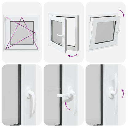Finestra Seminterrato RISOR 60x60 cm Anta Ribalta DIN Sinistra - homemem39