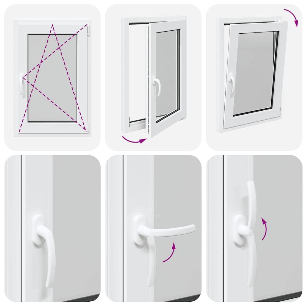 Finestra per Seminterrato RISOR 60x80cm Anta Ribalta DIN Destra - homemem39