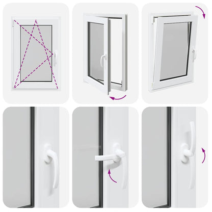 Finestra Seminterrato RISOR 60x90 cm Anta Ribalta DIN Sinistra