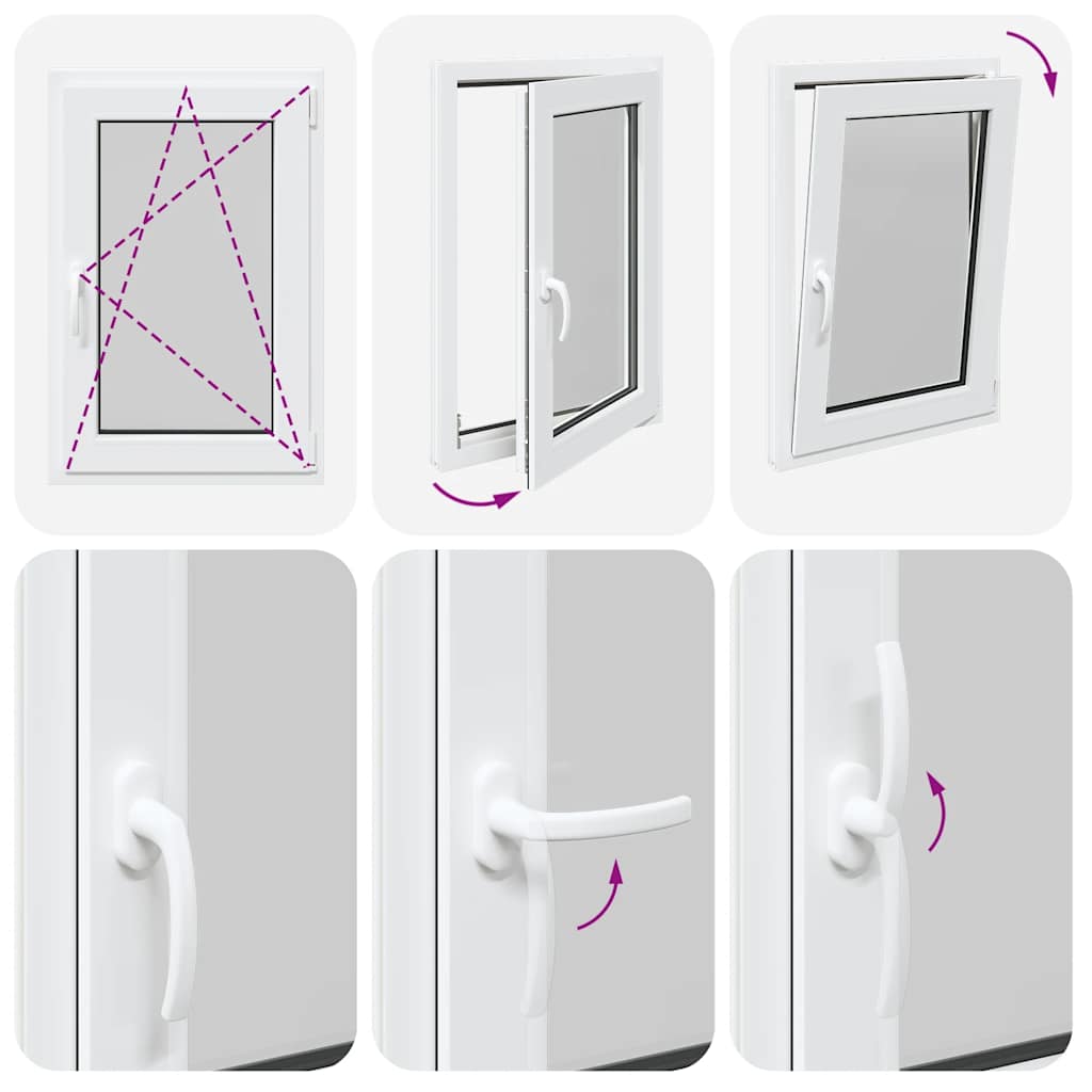 Finestra da cantina "RISOR" 60x100 cm anta ribalta DIN destra bianca - homemem39