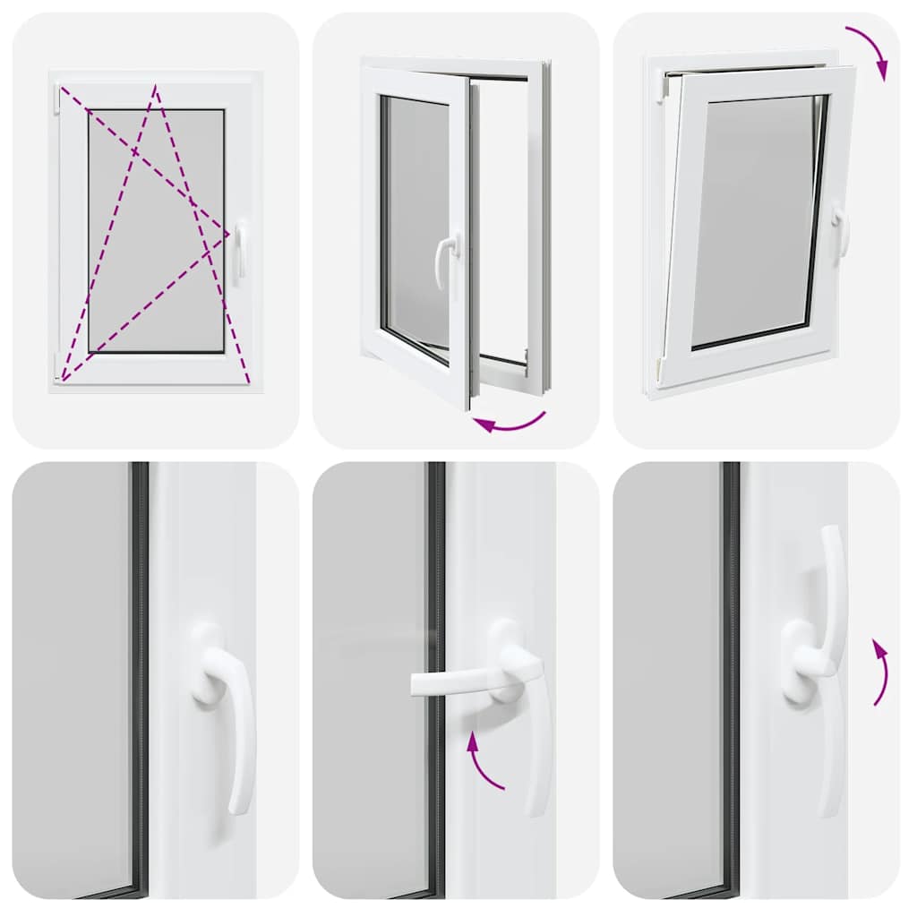 Finestra da cantina "RISOR" 60x100 cm anta ribalta DIN sinistra bianca - homemem39