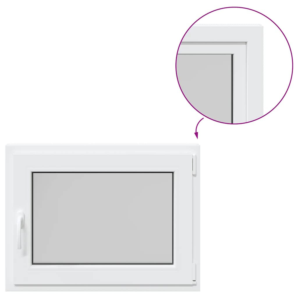 Finestra per Seminterrato RISOR 80x60cm Anta Ribalta DIN Destra - homemem39