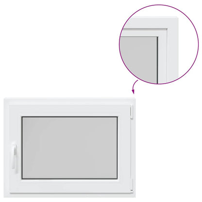 Finestra per Seminterrato RISOR 80x60cm Anta Ribalta DIN Destra - homemem39