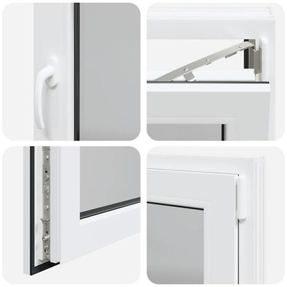 Finestra per Seminterrato RISOR 80x60cm Anta Ribalta DIN Destra - homemem39