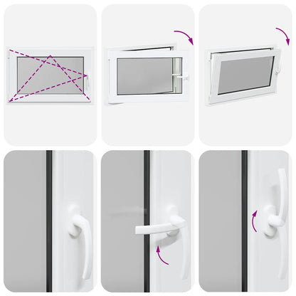 Finestra Seminterrato RISOR 90x60 cm Anta Ribalta DIN Sinistra - homemem39