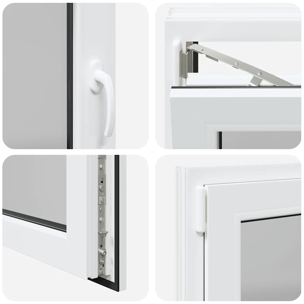 Finestra da cantina "RISOR" 90x70 cm anta ribalta DIN sinistra bianca - homemem39