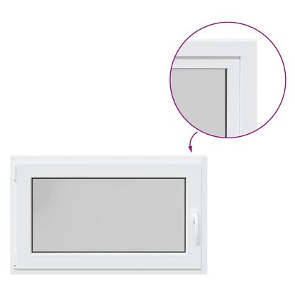 Finestra da cantina "RISOR" 100x50 cm anta ribalta DIN sinistra bianca - homemem39