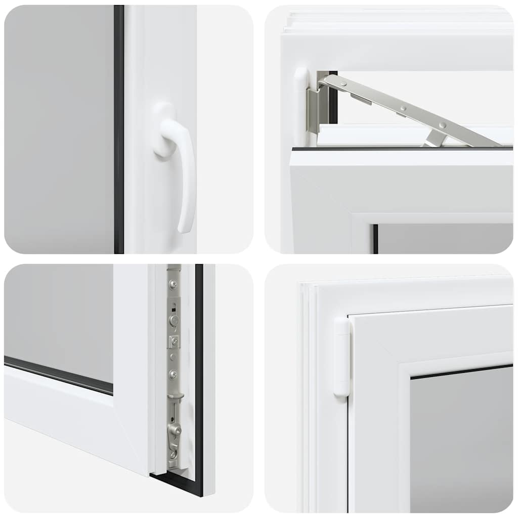 Finestra da cantina "RISOR" 100x50 cm anta ribalta DIN sinistra bianca - homemem39