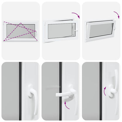 Finestra Seminterrato RISOR 100x60 cm Anta Ribalta DIN Sinistra - homemem39