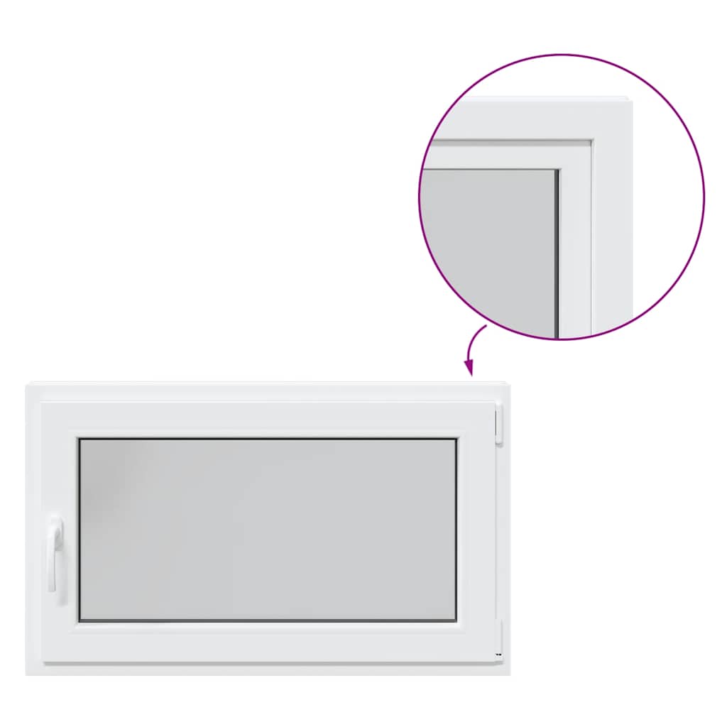 Finestra da cantina "RISOR" 100x70 cm Anta-ribalta DIN Destra Bianca - homemem39