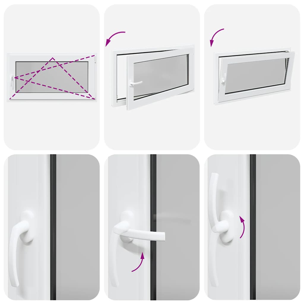 Finestra Seminterrato RISOR 110x50 cm Anta Ribalta DIN Destra - homemem39