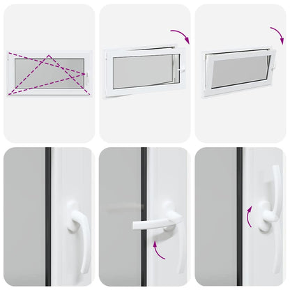 Finestra Seminterrato RISOR 110x50 cm Anta Ribalta DIN Sinistra - homemem39