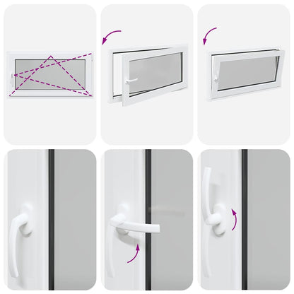 Finestra Seminterrato RISOR 110x60 cm Anta Ribalta DIN Destra - homemem39