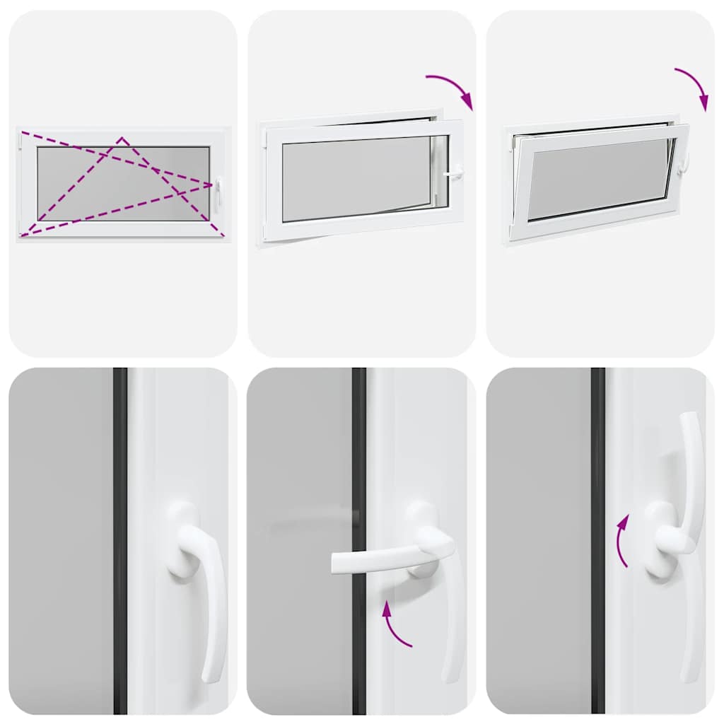 Finestra da cantina "RISOR" 110x70 cm anta ribalta DIN sinistra bianca - homemem39