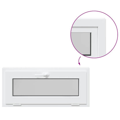 Finestra Seminterrato RISOR 90x40 cm Tilt 3 Vetri Bianco - homemem39