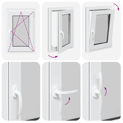 Finestra da cantina "RISOR" 50x75 cm Anta-ribalta DIN Destra Antracite