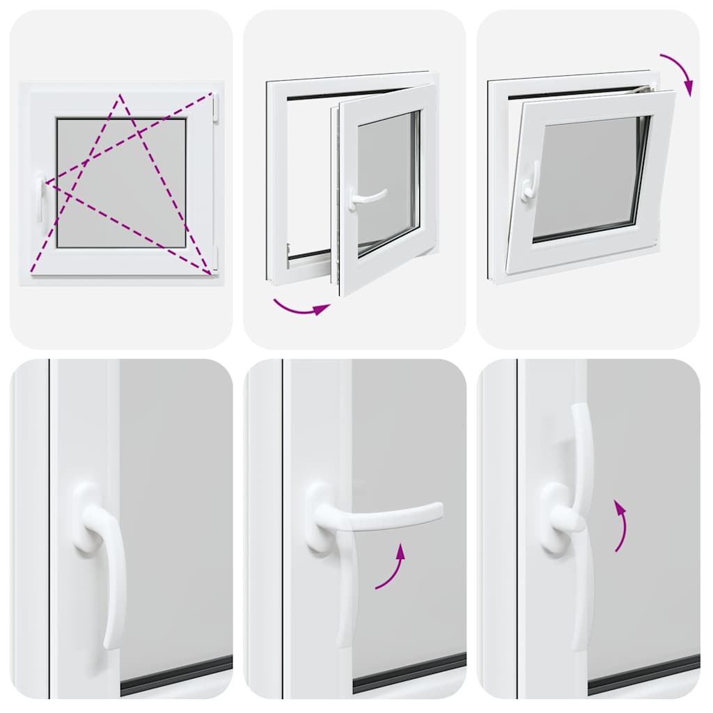Finestra per Seminterrato RISOR 60x60cm Anta Ribalta DIN Destra - homemem39