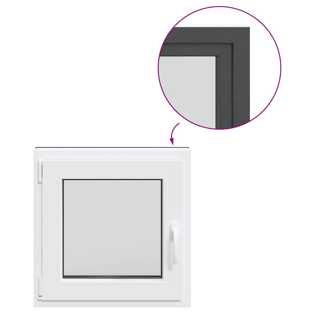 Finestra Seminterrato RISOR 60x60 cm Anta Ribalta DIN Sinistra - homemem39