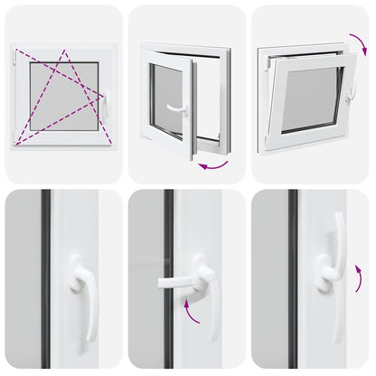 Finestra Seminterrato RISOR 60x60 cm Anta Ribalta DIN Sinistra - homemem39