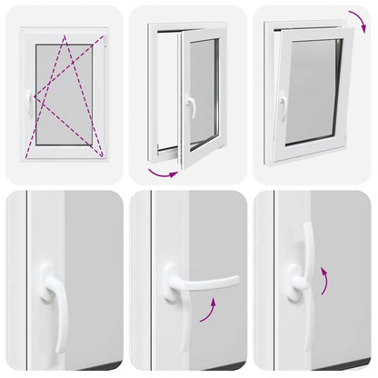 Finestra per Seminterrato RISOR 60x80cm Anta Ribalta DIN Destra - homemem39