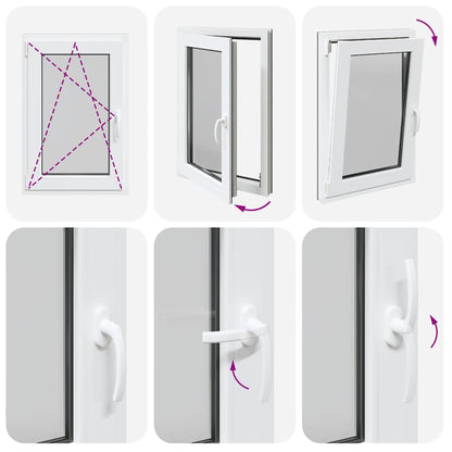 Finestra Seminterrato RISOR 60x90 cm Anta Ribalta DIN Sinistra - homemem39
