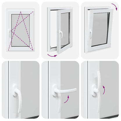 Finestra da cantina "RISOR" 60x100 cm Anta-ribalta DIN Destra Antracite - homemem39