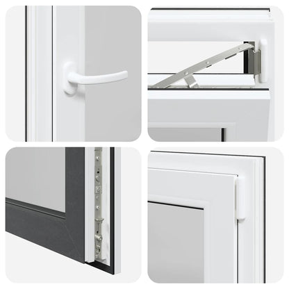 Finestra da cantina "RISOR" 60x100 cm Anta-ribalta DIN Destra Antracite - homemem39