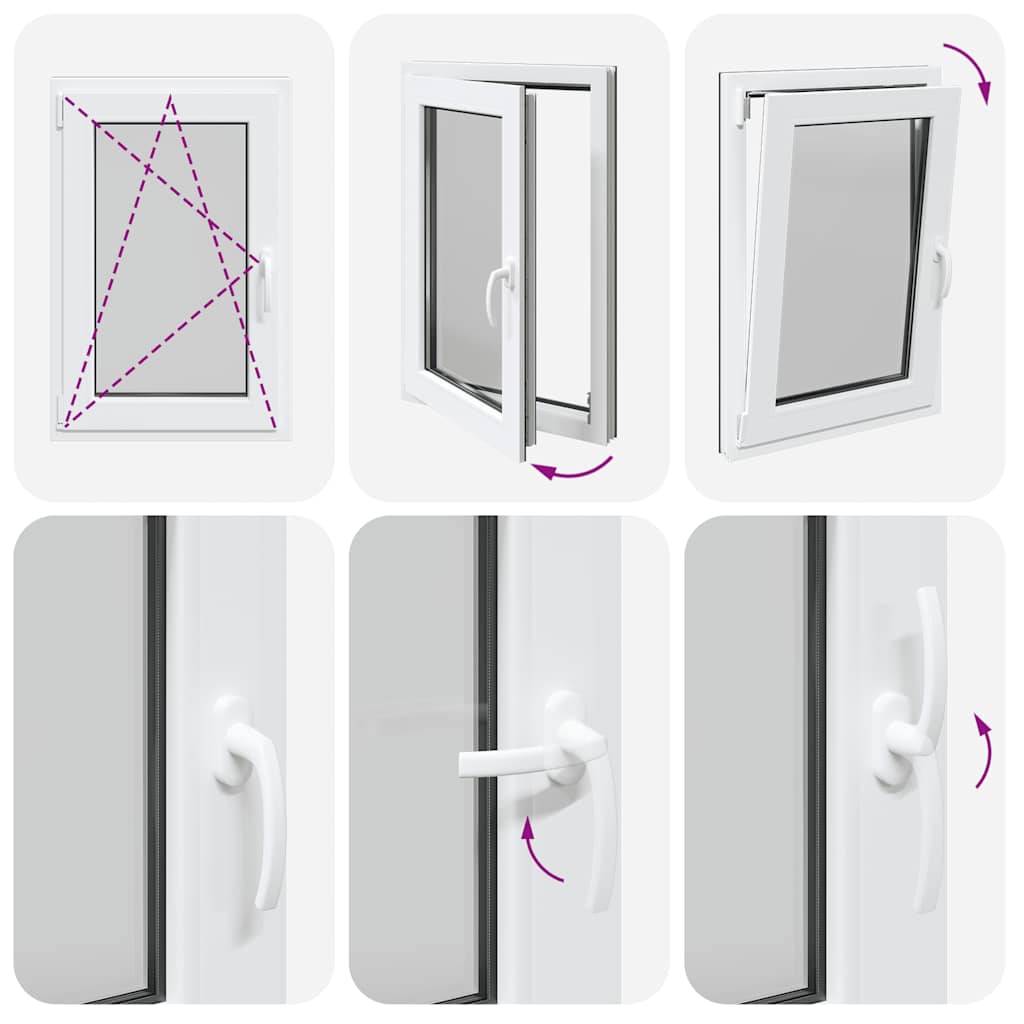 Finestra da cantina "RISOR" 60x100 cm anta-ribalta DIN sinistra antracite - homemem39