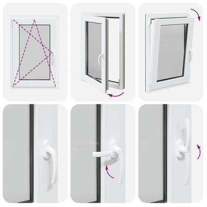 Finestra da cantina "RISOR" 60x100 cm anta-ribalta DIN sinistra antracite - homemem39
