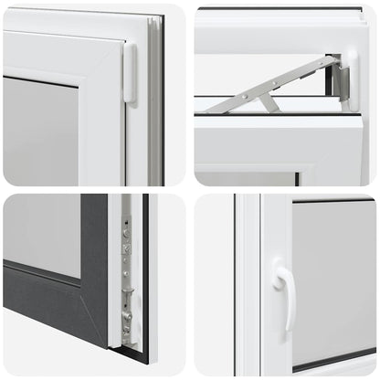 Finestra da cantina "RISOR" 80x50 cm anta-ribalta DIN destra antracite