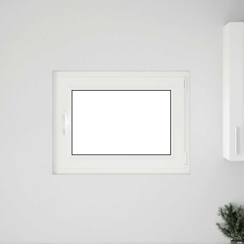 Finestra da cantina "RISOR" 80x60 cm anta-ribalta DIN destra antracite