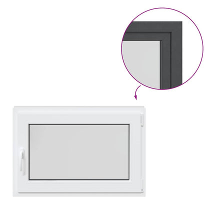 Finestra per Seminterrato RISOR 90x60cm Anta Ribalta DIN Destra - homemem39